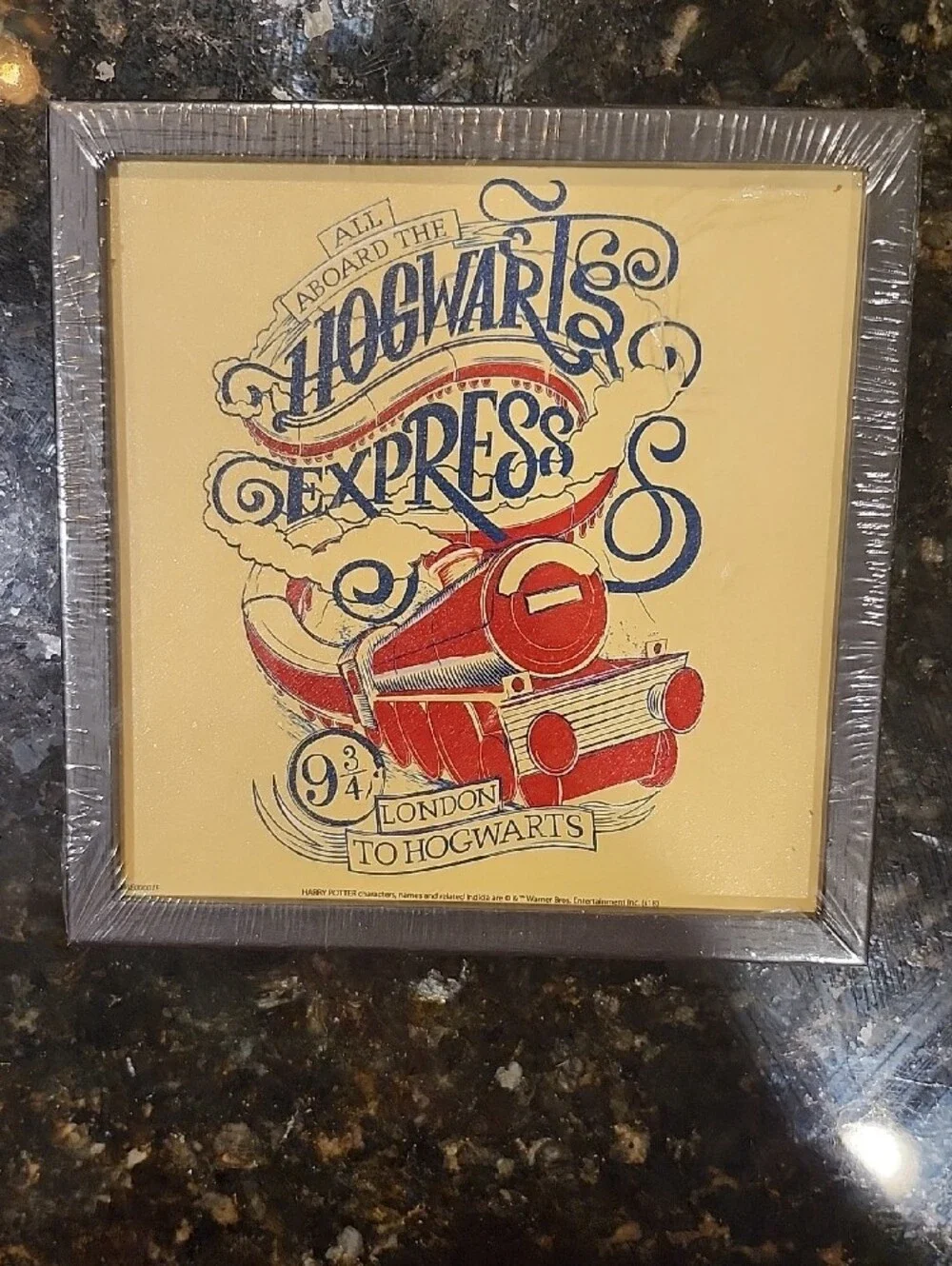 Hogwarts Express Framed Wall Art - Red & Blue